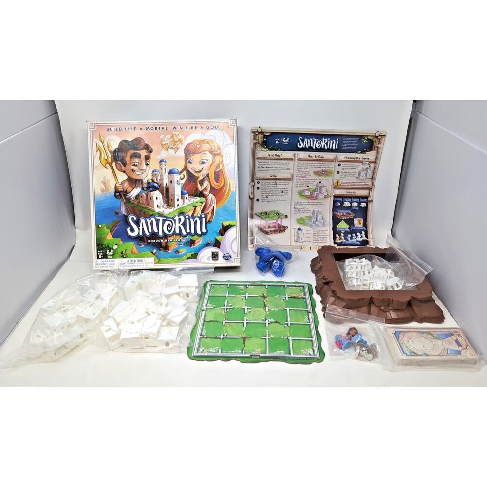 Spin Master 2016 SANTORINI-Strategy Based Board Game 99% COMPLETE 6039848